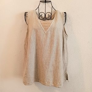 American Vintage :: Saint Germain Womens Sleeveless Top Made in USA Siz…
